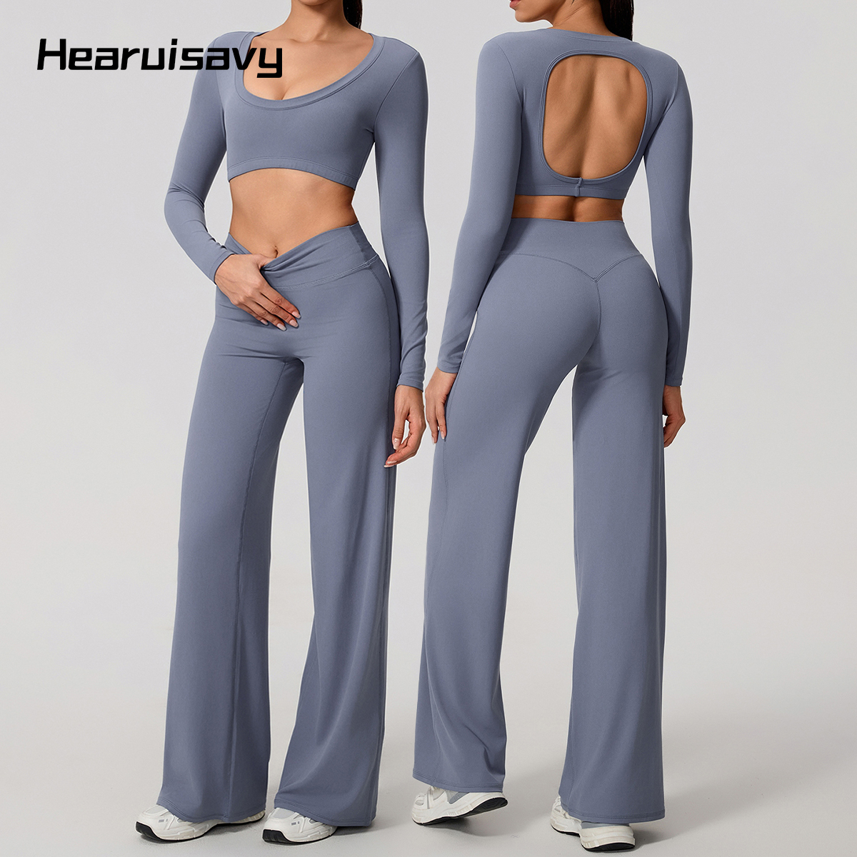 Pilates Yoga Fit - Hearuisavy Sports Set 2Pcs Women's Long