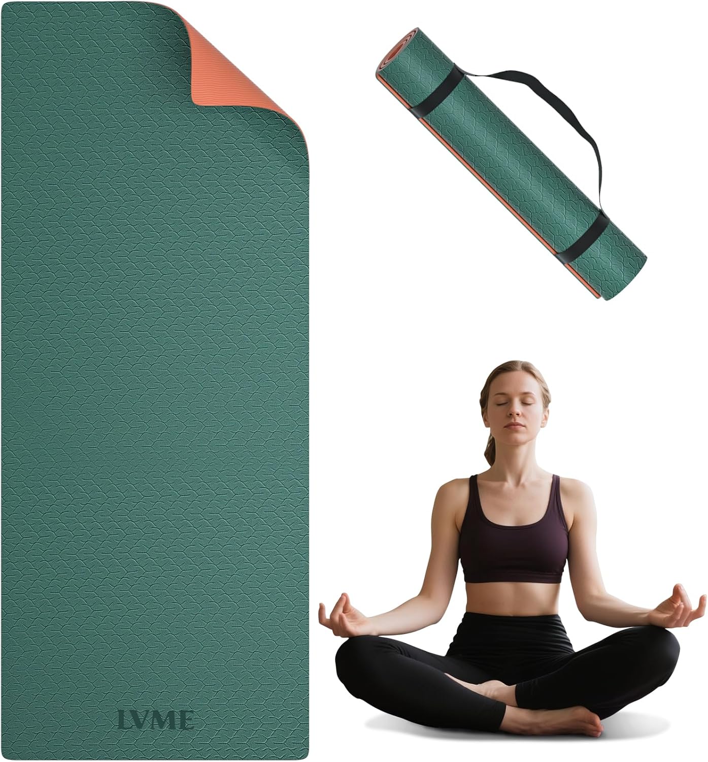 Pilates Yoga Mat Thickness - Non Slip Yoga Mat, 1/4