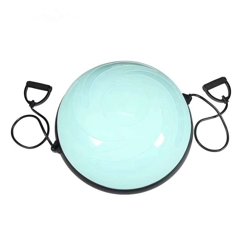 Logo PVC Balance Ball with Res – Pilates Yoga Ball Workout Bewertung und Preis