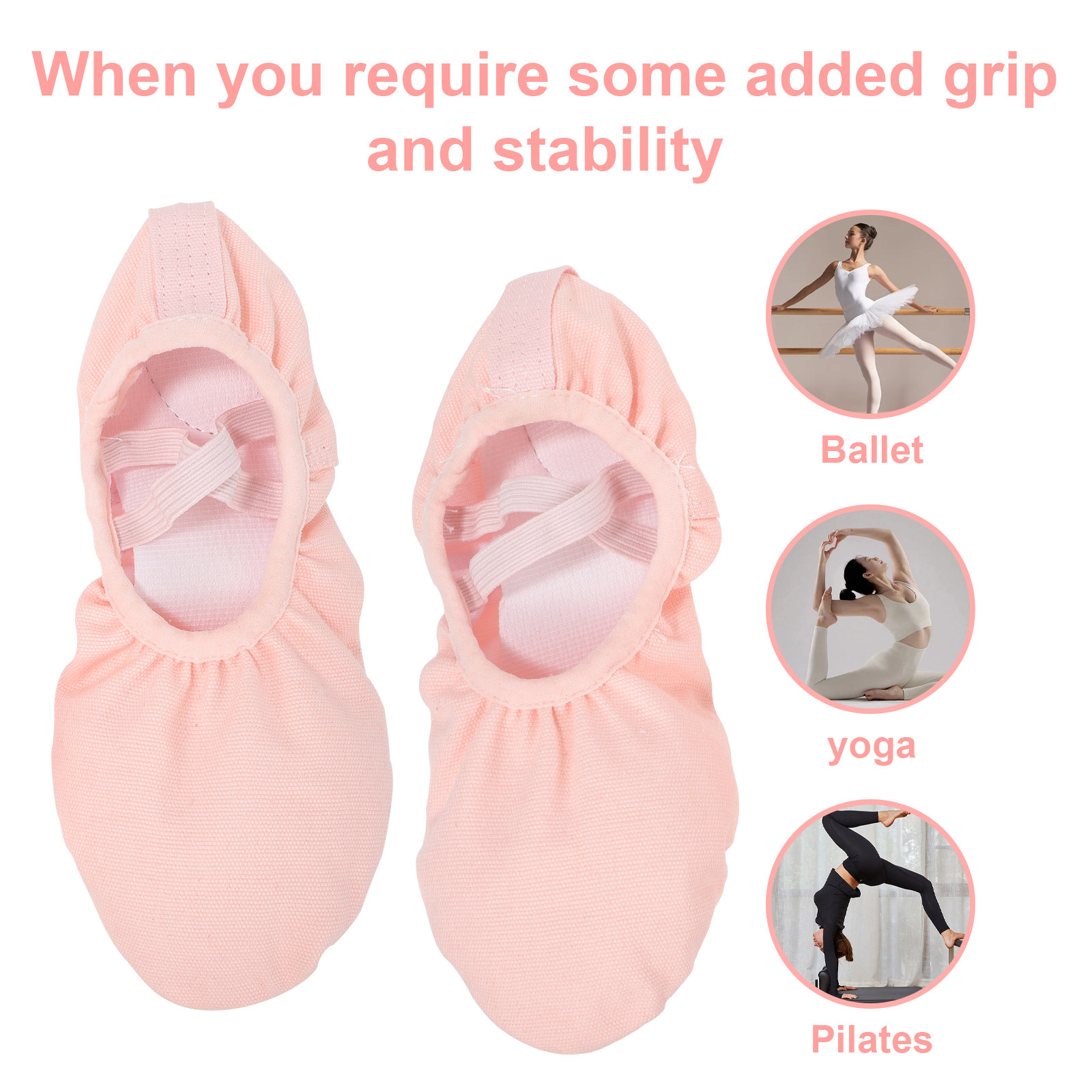 1Pair Ballet Shoes Yoga Shoes  – Yoga Pilates Girl Bewertung und Preis