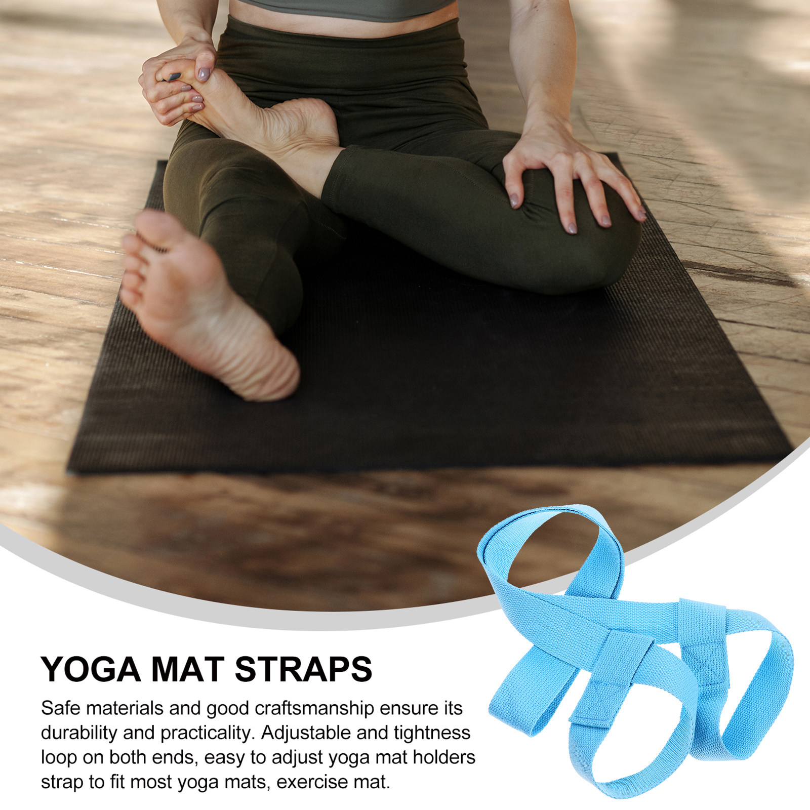 2Pcs Sturdy Yoga Mat Sling Bel – Pilates Yoga Class Bewertung und Preis