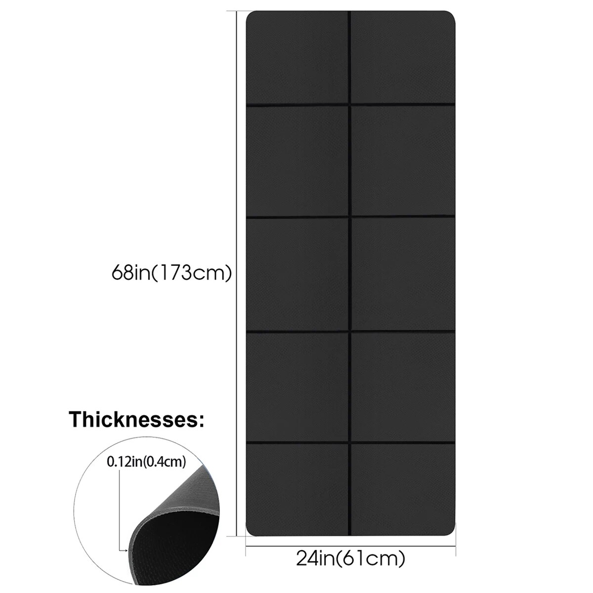 Yoga mat sports fitness EVA co – Pilates Yoga Mat Thickness Bewertung und Preis