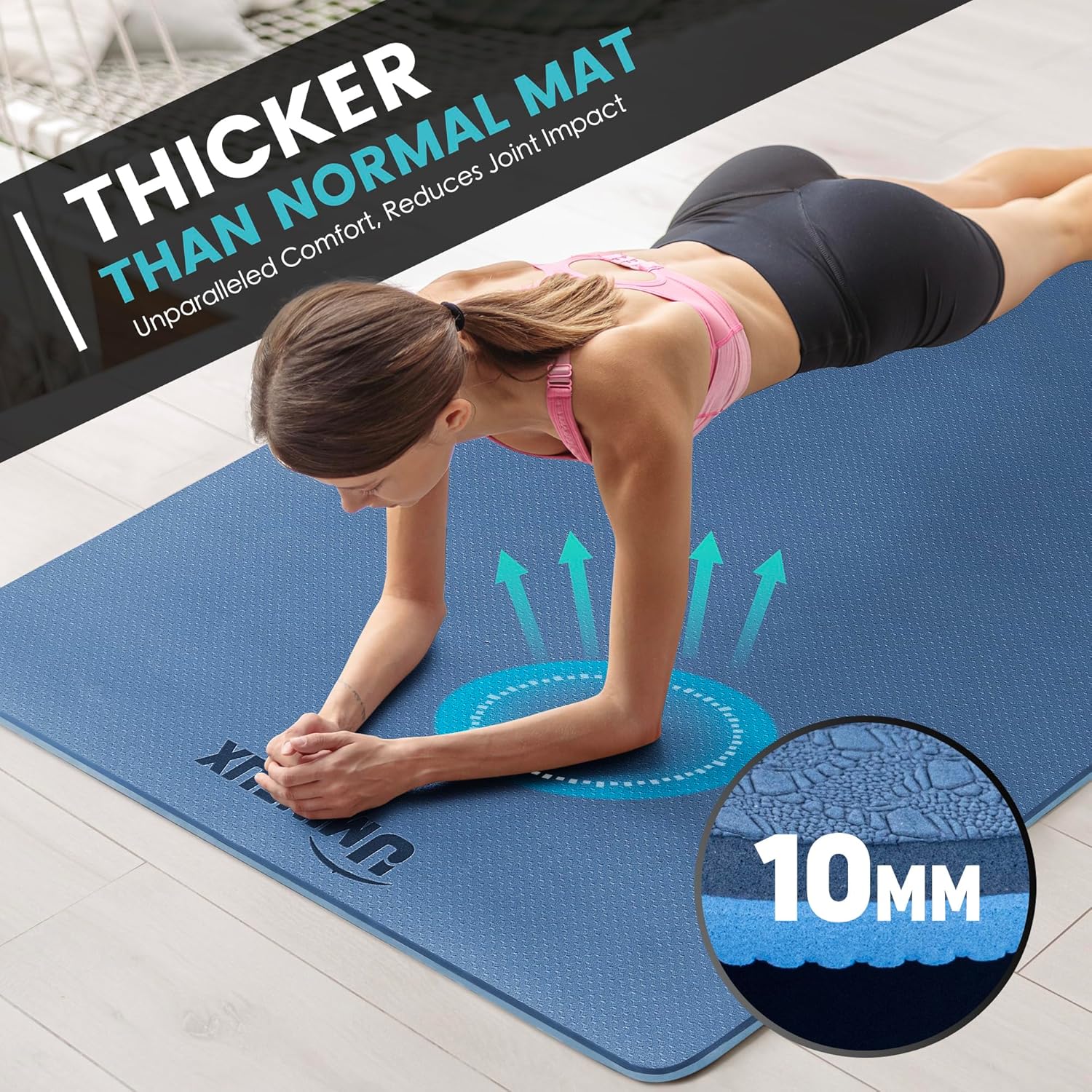 Large Yoga Mat 1/4 & 2/5 Inch  – Pilates Yoga Mat Thickness Bewertung und Preis