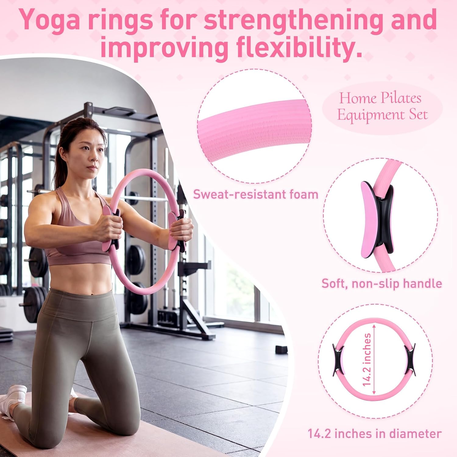 11 Pcs Pink Yoga Accessories S – Pilates Yoga Ball Workout Bewertung und Preis