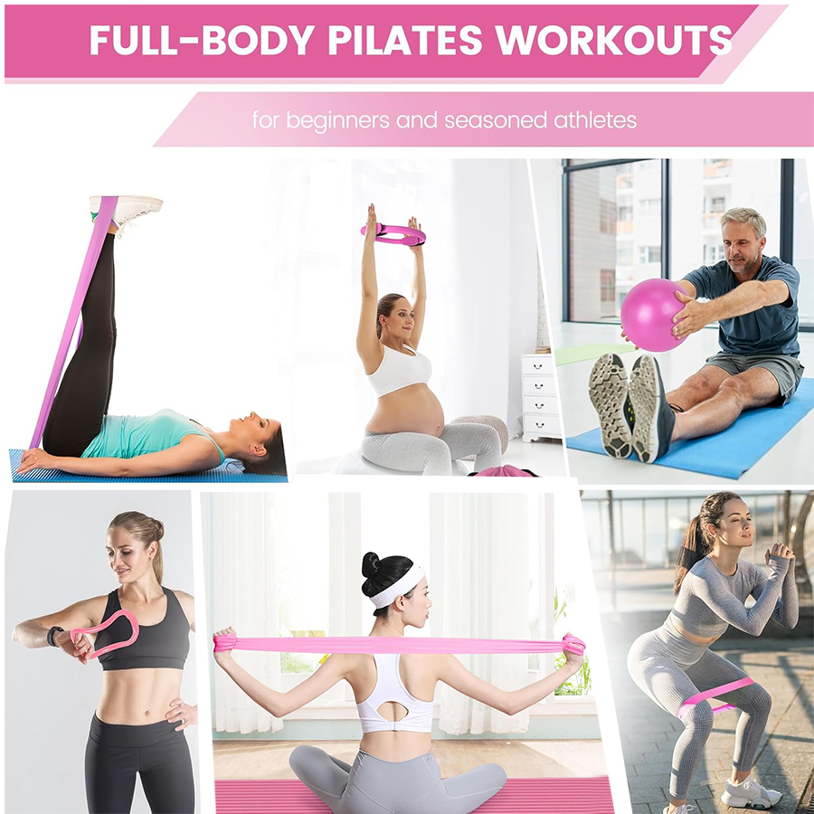 Customized LOGO 5-Piece Home G – Pilates Yoga Ring Exercises Bewertung und Preis