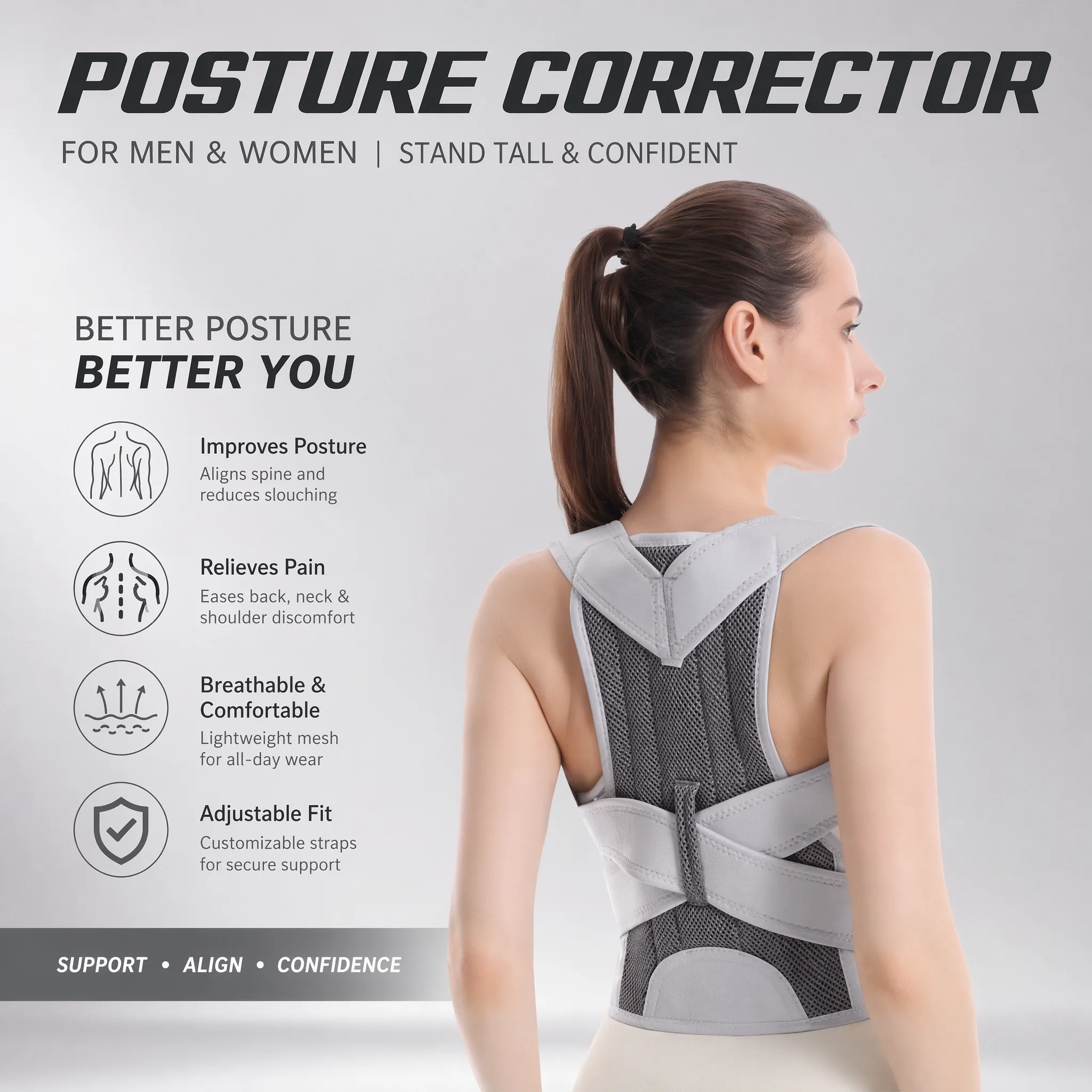 New Design Humpback Girdle Kee – Posture Pole Corrector Bewertung und Preis