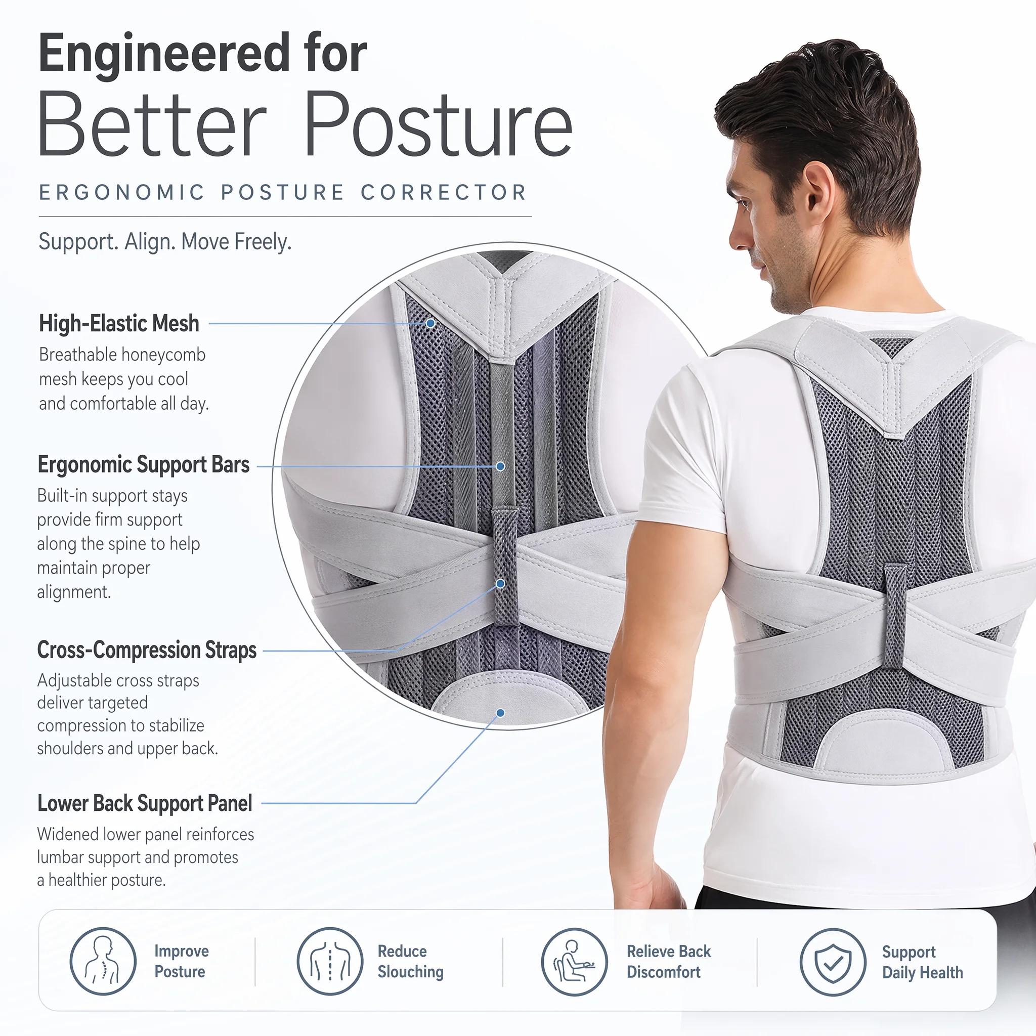 New Design Humpback Girdle Kee – Posture Pole Corrector Bewertung und Preis