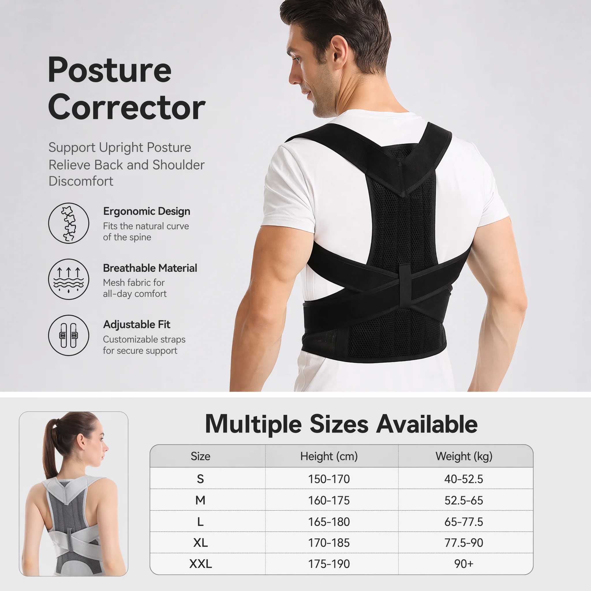 New Design Humpback Girdle Kee – Posture Pole Corrector Bewertung und Preis