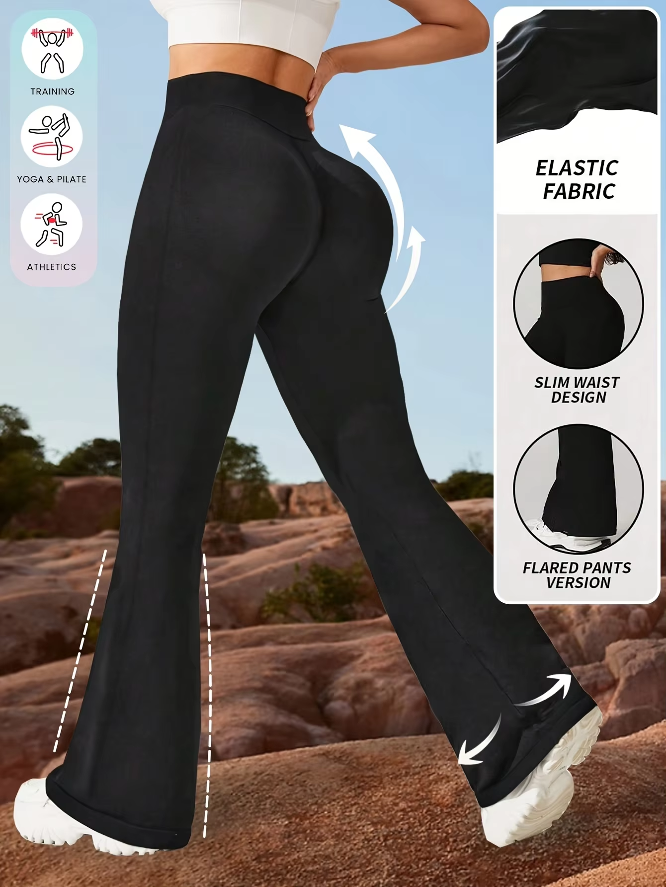 Womens Yoga Pants Flared Leggi – Pilates Yoga Legging Bewertung und Preis