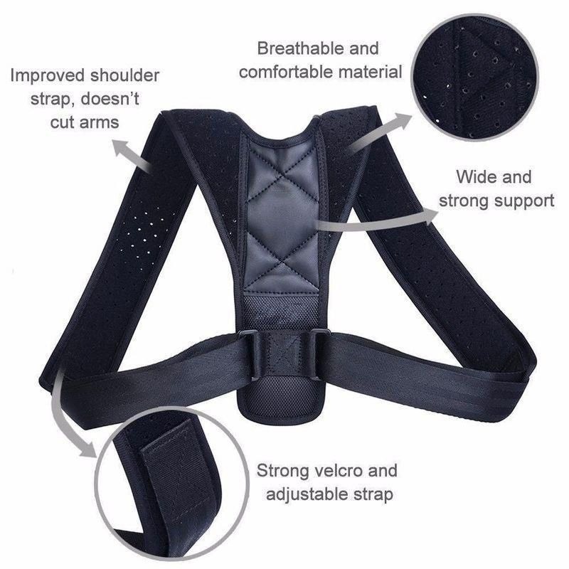 1pc Upper Back Support Brace,  – Posture Pole Corrector Bewertung und Preis