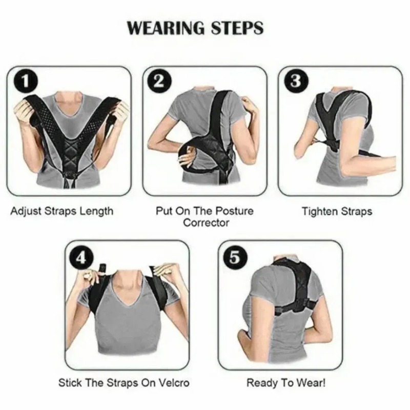 1pc Upper Back Support Brace,  – Posture Pole Corrector Bewertung und Preis