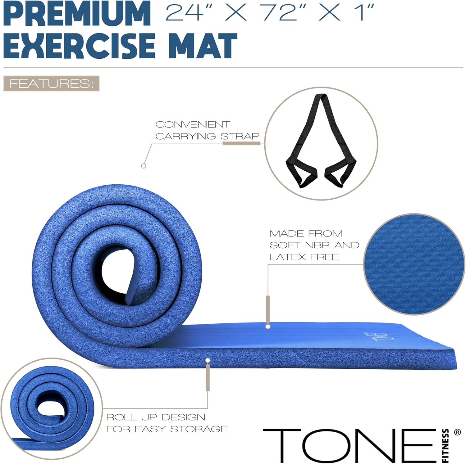 1-Inch Thick Yoga Mat, High-De – Pilates Yoga Mat Thickness Bewertung und Preis
