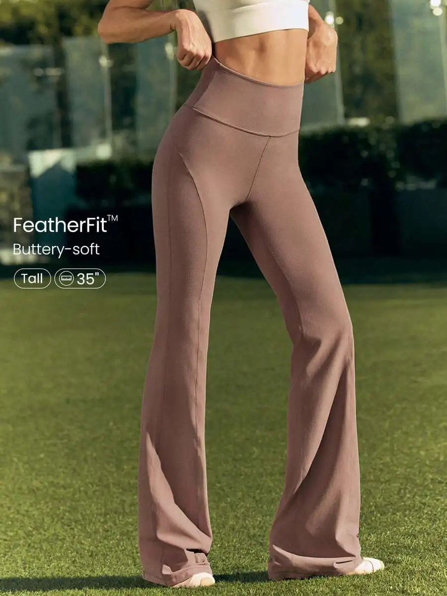 Ultra Long Flare Leggings For  – Pilates Yoga Fit Bewertung und Preis