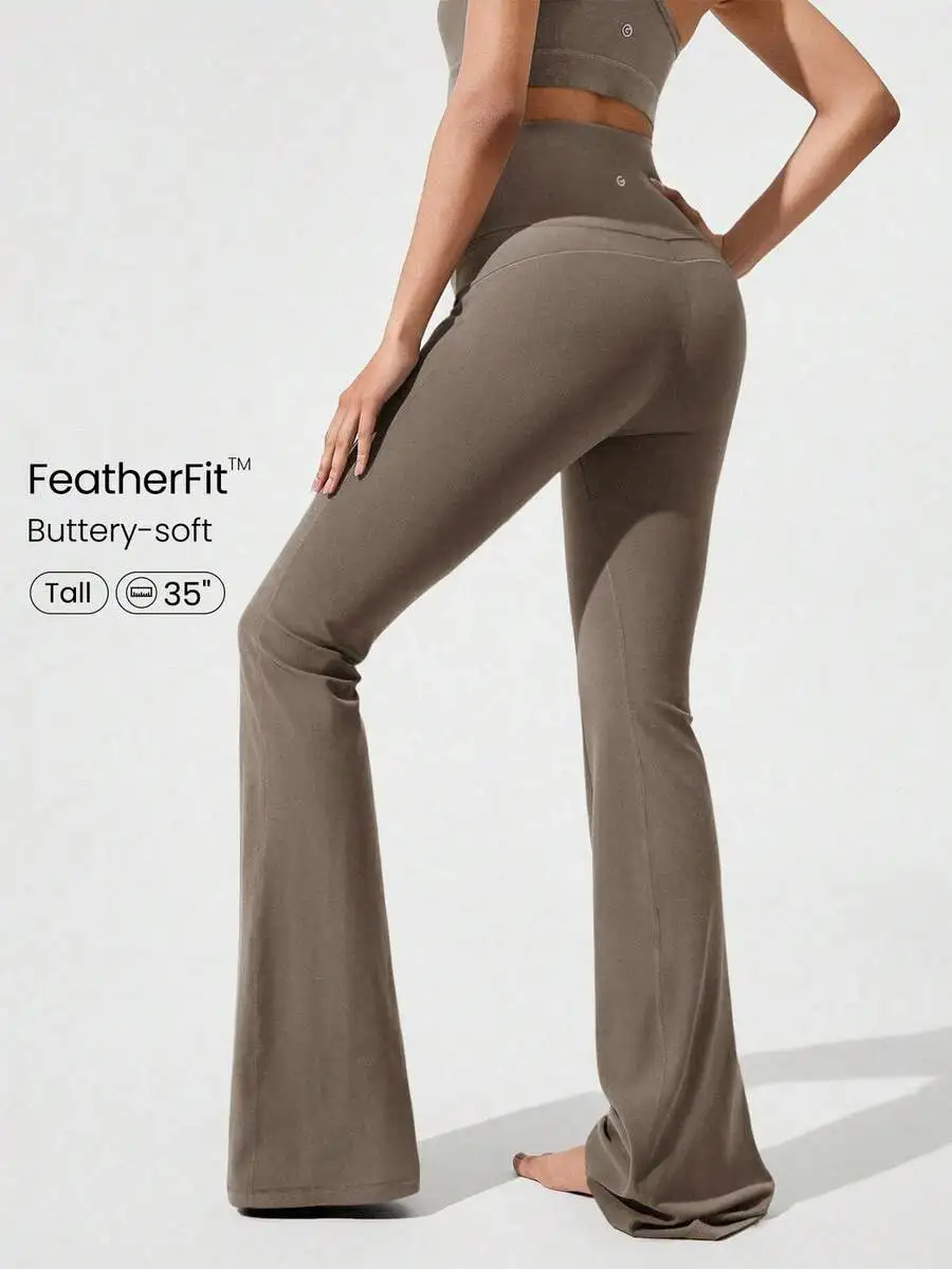 Ultra Long Flare Leggings For  – Pilates Yoga Fit Bewertung und Preis