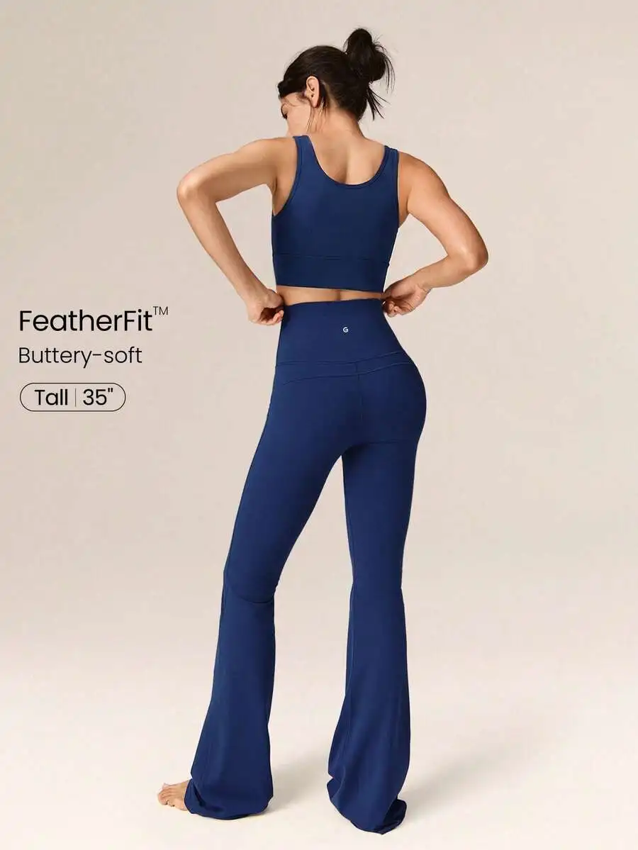 Ultra Long Flare Leggings For  – Pilates Yoga Fit Bewertung und Preis
